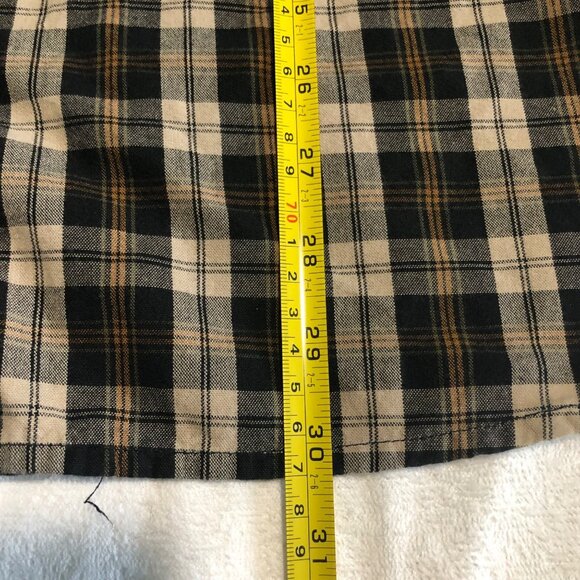 Carhartt Brown Tan Black XL Relaxed Fit Plaid Button Down Long Sleeve Work shirt - Picture 10 of 10